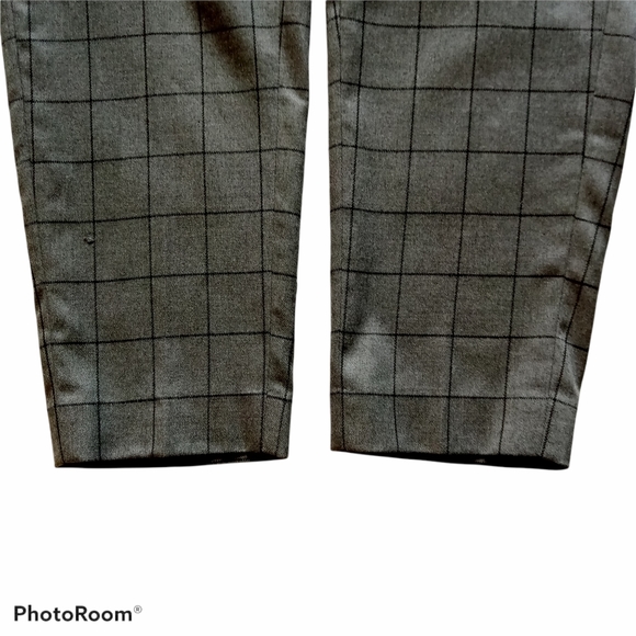 Calvin Klein Pants/Trousers  sz 14W  Gray Windowpane Plaid  Suit Separates  NWT - Picture 5 of 8
